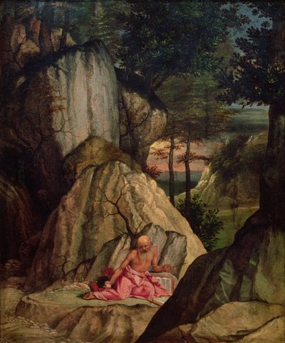 St. Jerome Meditating in the Desert, 1506 by Lorenzo Lotto